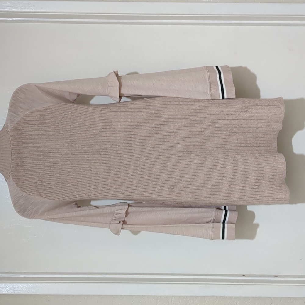 Free People Long Sleeve pink Rose  sweater Dress women size XS - Picture 3 of 10